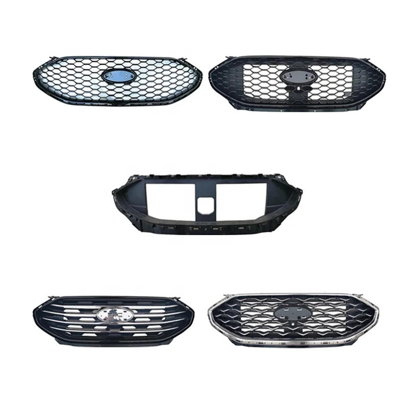 Auto Parts KK7B-8200ACA Car Front Bumper Upper Grill Horizontal Stripe Bright For Ford Edge 2020