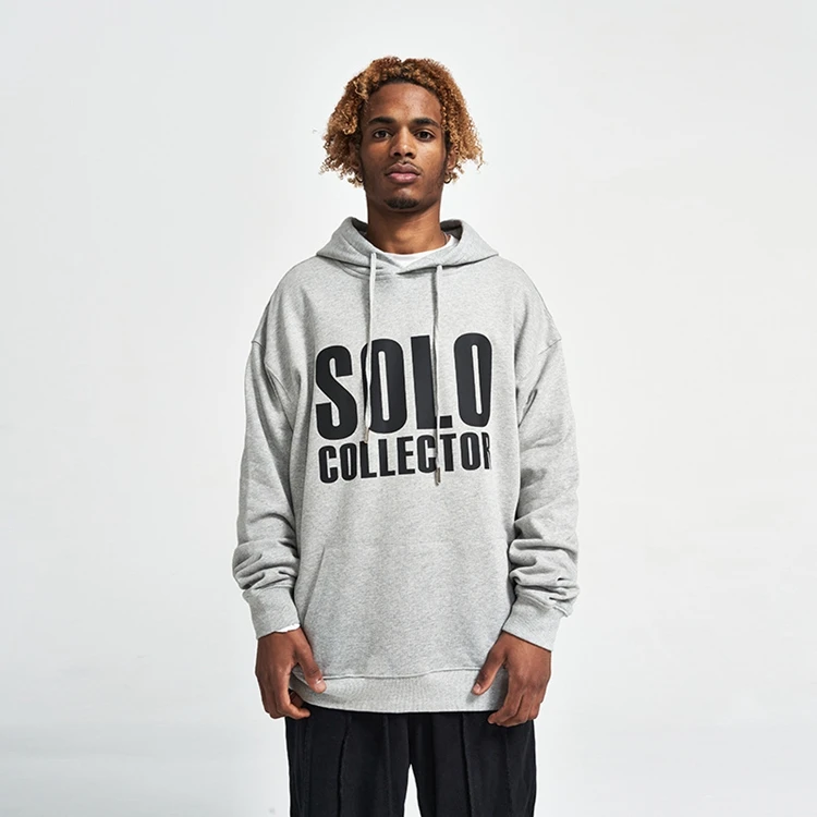 Повседневная модная махровая толстовка из 100% хлопка с надписью Молодежная Толстовка большого размера для студентов капюшоном мужчин