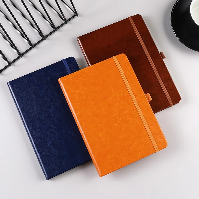A5 Notebook binding book Business notepad Soft leather student stationery diary manual ledger wholesale printing logo