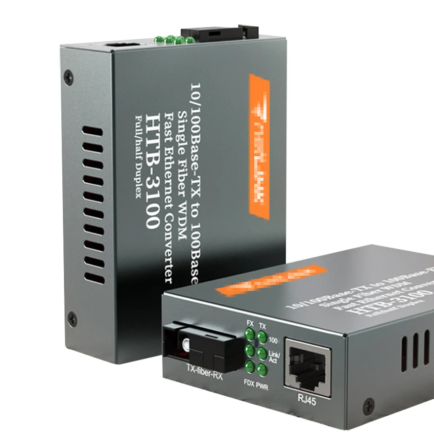 10/100m 20KM with RJ45 netlink HTB-3100AB fiber optic media converter
