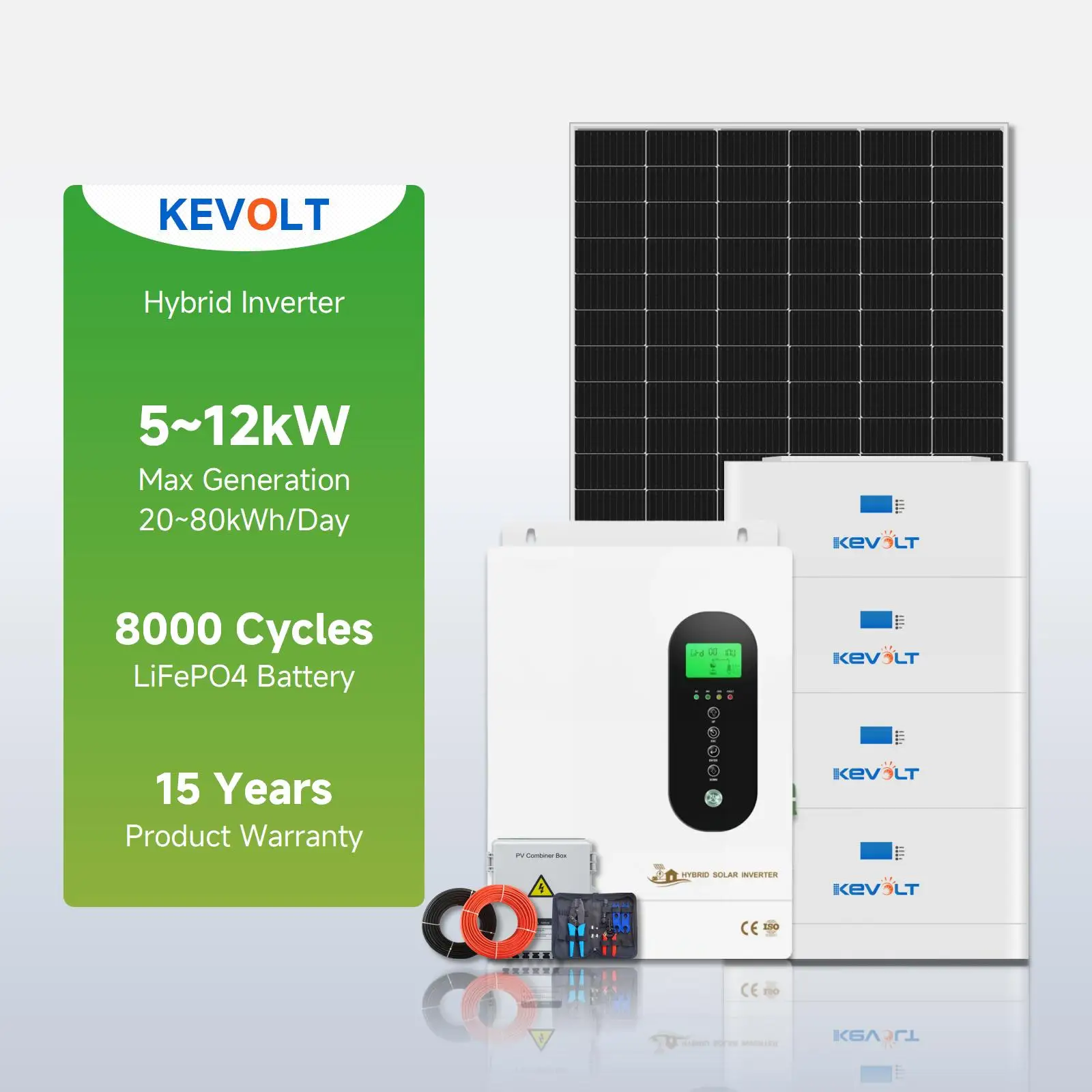 Wholesale Factory Price 10kW Solar Energy 5kW 10kW Solar Panel With Battery and Inverter Complete Solar Kit for Home