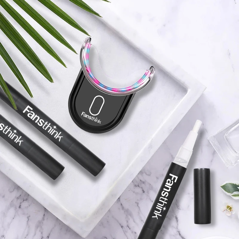 Fansthink Teeth Whitening Kit Private Logo Teeth Whitening Kit Gel Pen Wireless Led Light Teeth Whitening Home Kit