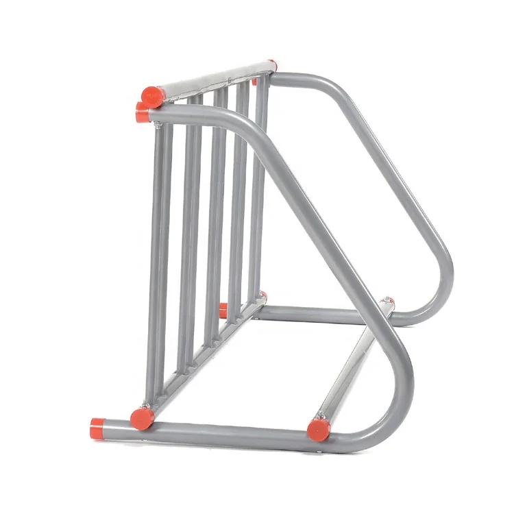 Single Sided Grid Bike Rack Steel Bike Rack Stand 5 Bike Storage Parking Rack