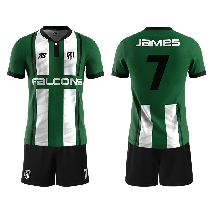 OEM Wholesale Soccer Sports wear Sets Customized Sublimation Polyester Team Football Uniform