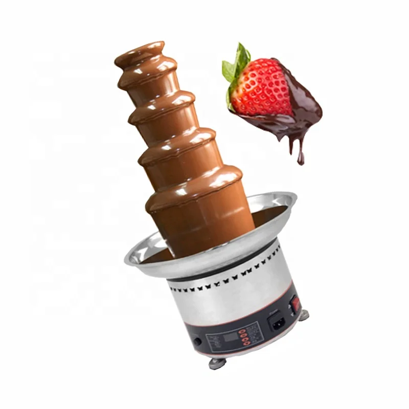 High Speed 304 Stainless Steel Professional Chocolate Fountain Waterfall Machine Melting Pot Tower Of Home
