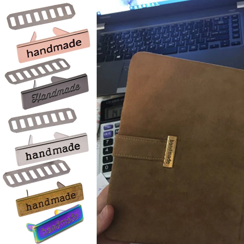 Customized Designed Fashion Clothing Metal Plate Tags Clothing Brand Logo Tags Handmade Garment Metal Label Plate Tags