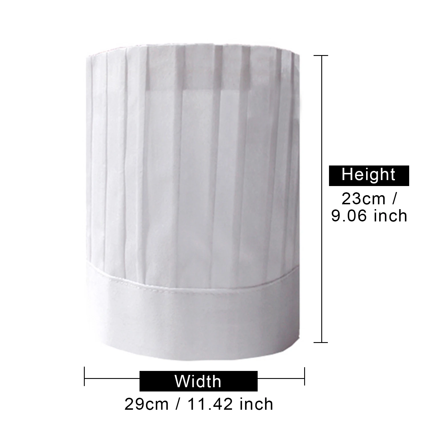 Supplies for Restaurants and Home Cooking Pastry Disposable Chef Uniform Hat Chef Cap Kitchen