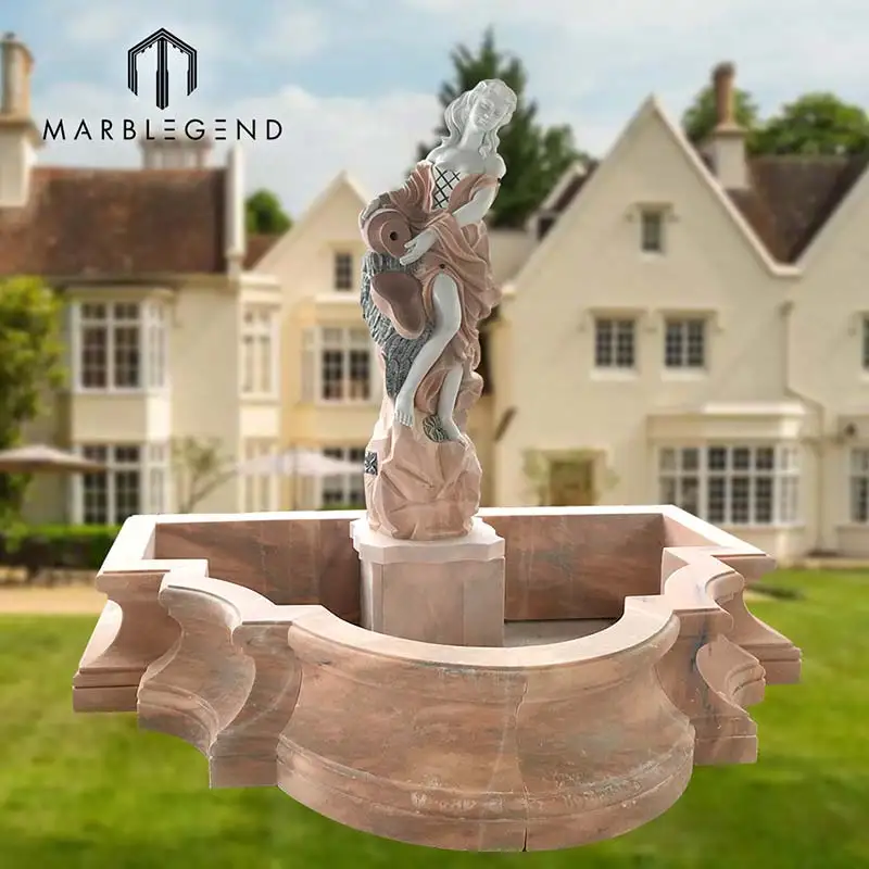Marble fountain garden statue concepts nude women fountain stone sculpture