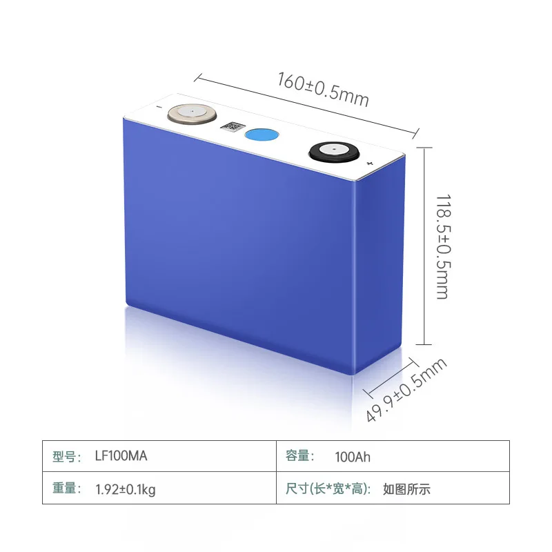 Grade A Brand New 3.2V 100Ah Lifepo4 Battery Cell Prismatic on stock 6000 Cycles Lithium Battery
