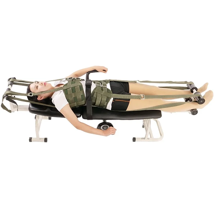 Automatic Multifunctional Curing Stretcher Bed Fordable Medical Equipment Back Neck Cervical Lumbar Traction Therapy Hospitals
