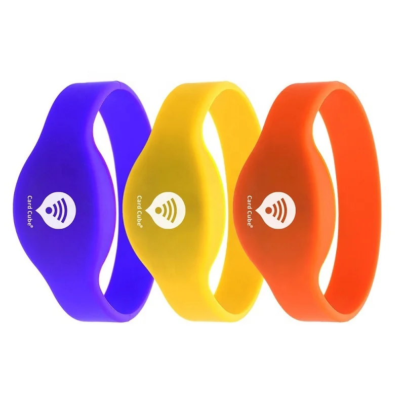 Custom Waterproof Passive Nfc Bracelet Silicone Rfid Wristband