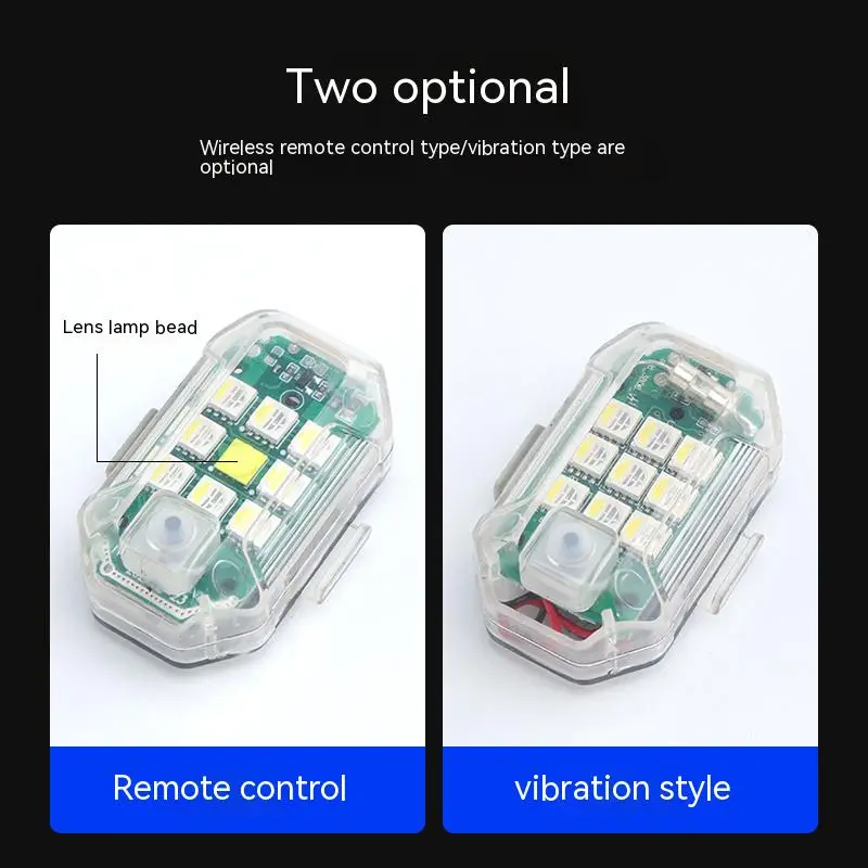 Paisible Paisible M3 Wireless RC Flash LED Strobe Light for Car Auto Motorcycle Bike Dron Scooter Anti-collision Warning Light