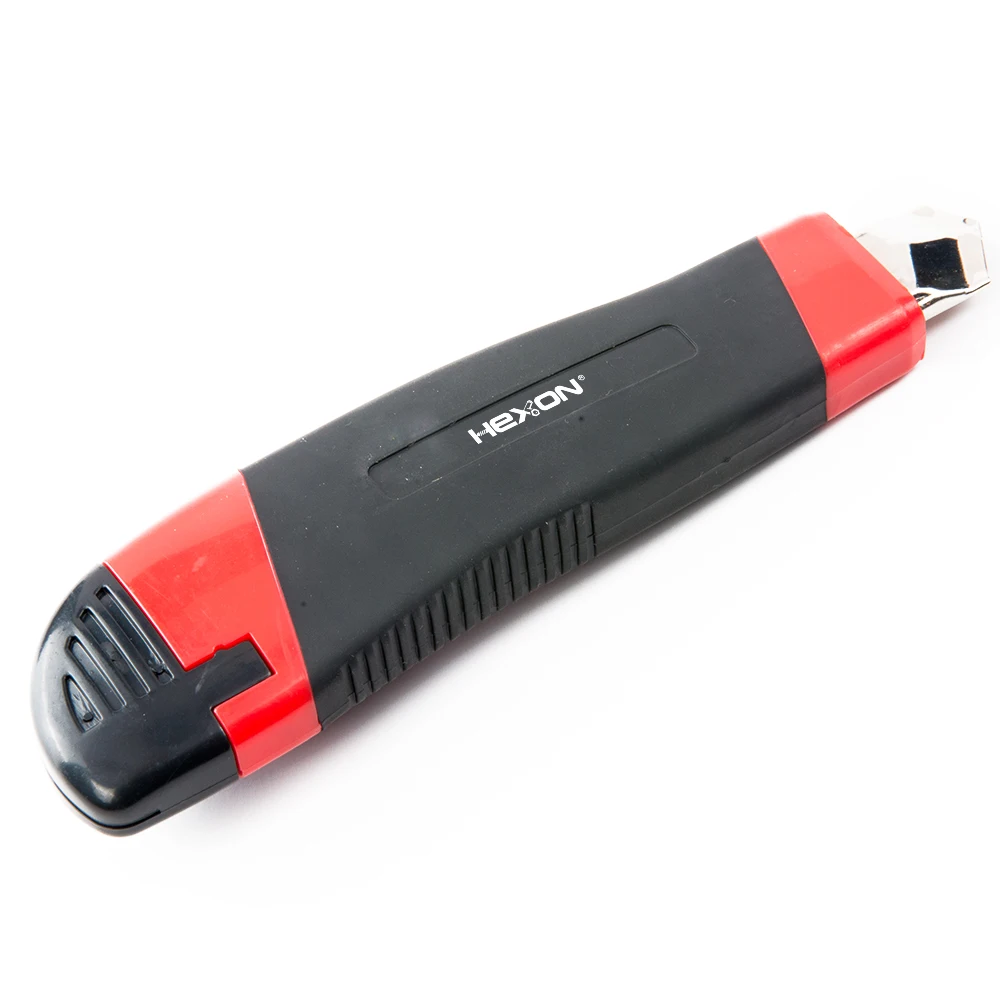 
18mm multi function pocket thumb knob swivel open retractable blade plastic sliding knife paper art office utility cutter knife 