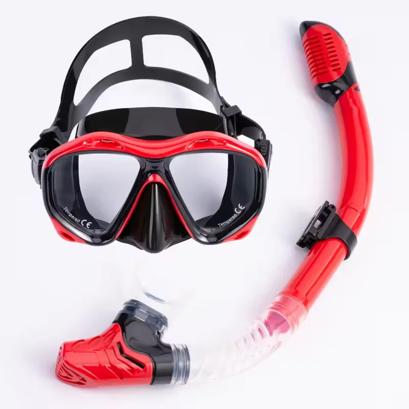 Unisex professional diving mask and snorkel full face mask diving snorkel mask set
