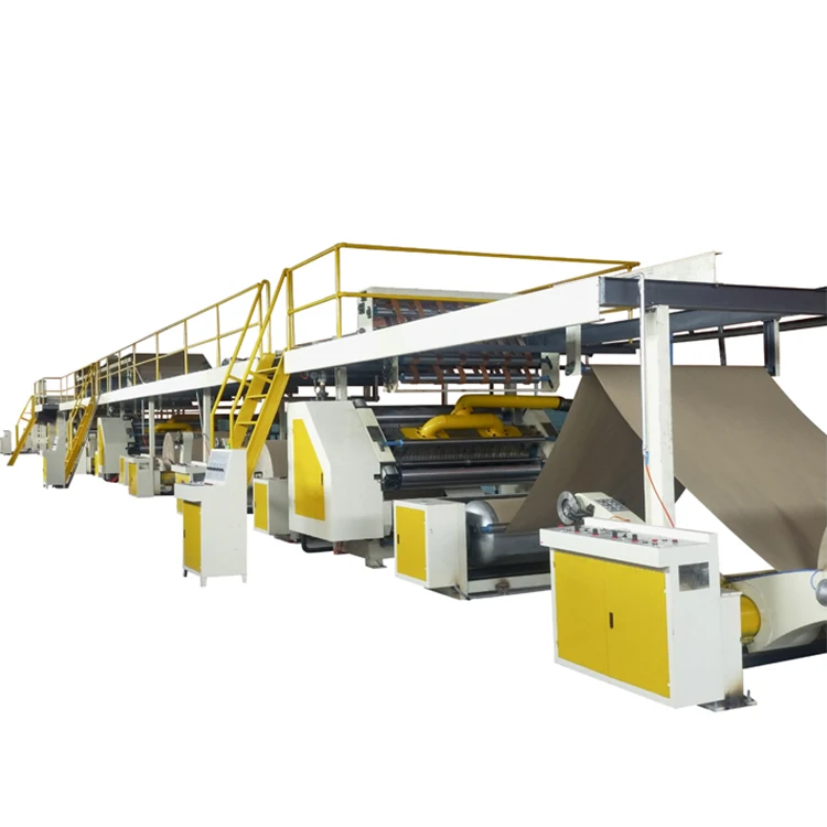 3 layer corrugated cardboard production line carton box packing machine