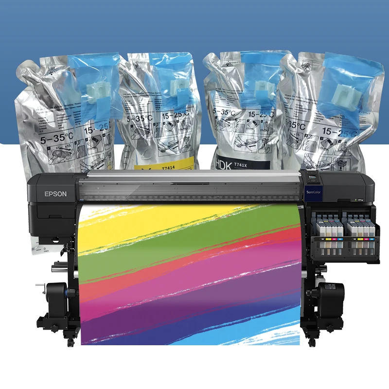 1000Ml ink Bag T7414 Sublimation Ink Bag For Epson Surecolor F6070 F6200 F7200 F6270 Printers