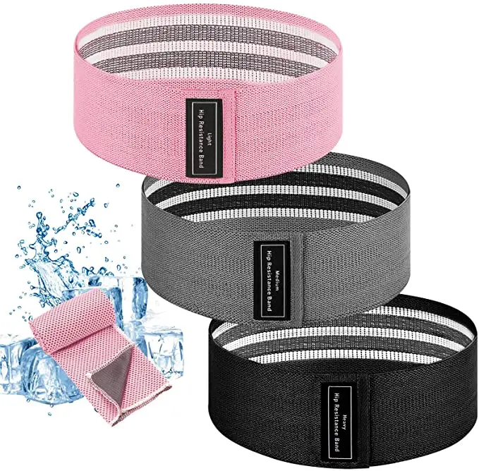 Эластичная Повязка для упражнений на ноги и ягодицы, 3 уровня, Спортивная Повязка для фитнеса для мужчин и женщин