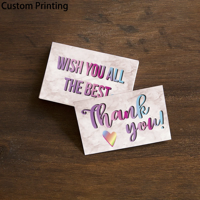Factory Low Price Wholesale High Quality Thank You Card Small Businesses Paper Cards