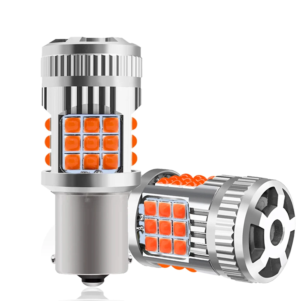 T20 led Signal Lamp Canbus S25 1156 BA15S P21W BAU15S 1157 BA15D 7440 7443 Bulb 30W 3030 36smd No Error Led Turn Signal Light