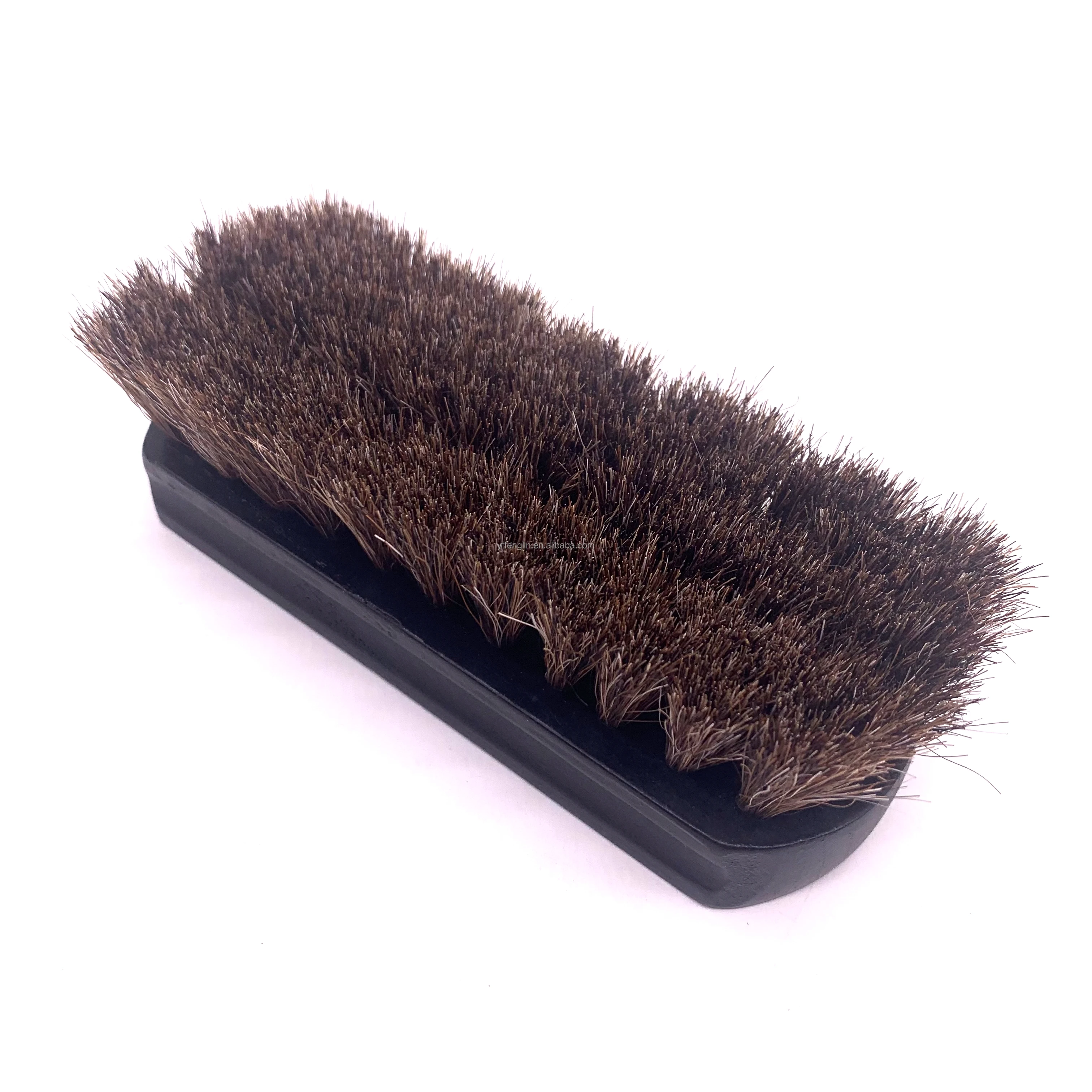 Factory wholesale Horse hair brush high quality wooden handle horsehair brush cleaning polishing shoe brush