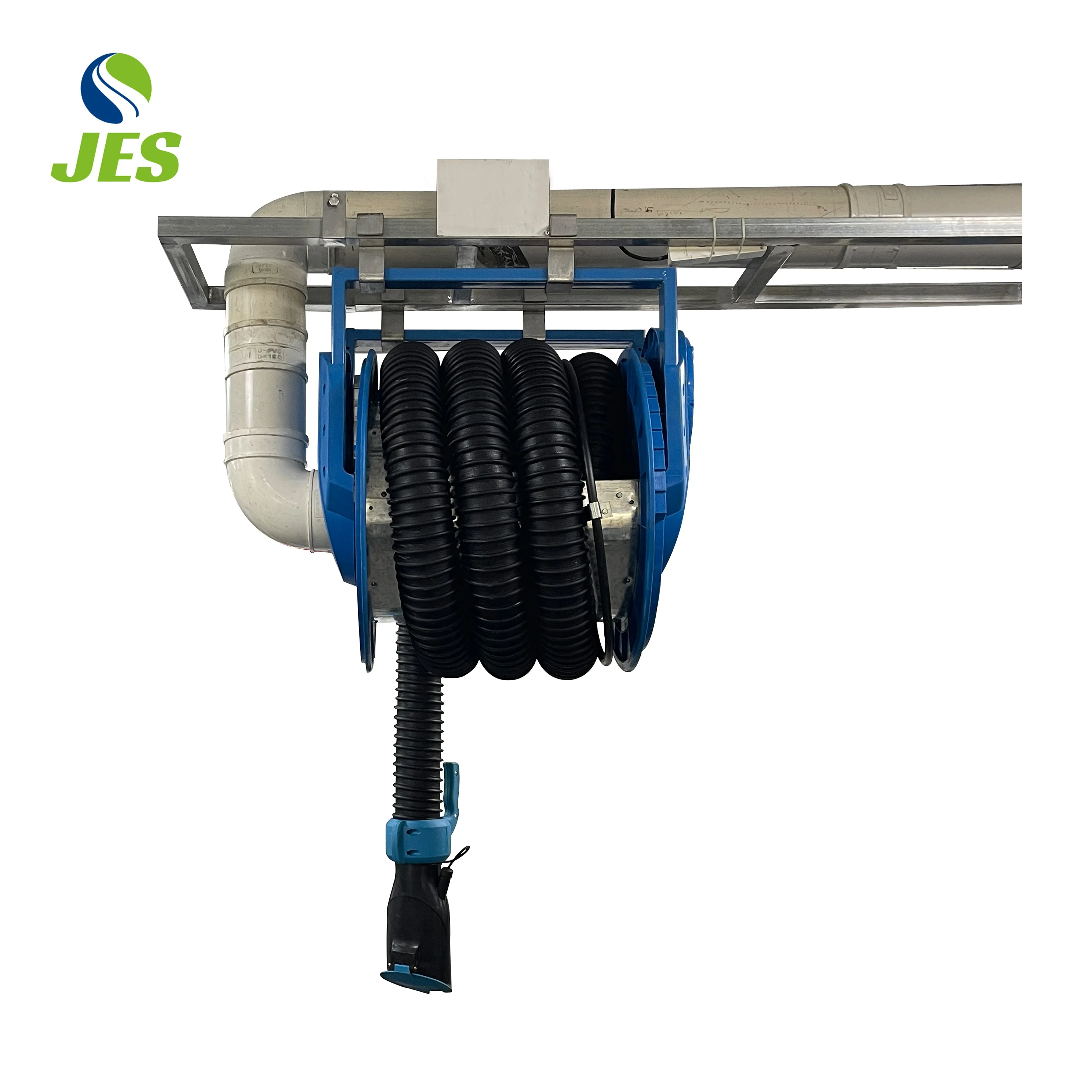 JES Manual Spring Vehicle Exhaust Extracting System  Workshop Equipment Best Quality