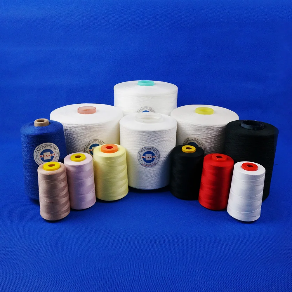 Полиэфирная круглая пряжа нитки для шитья оптом