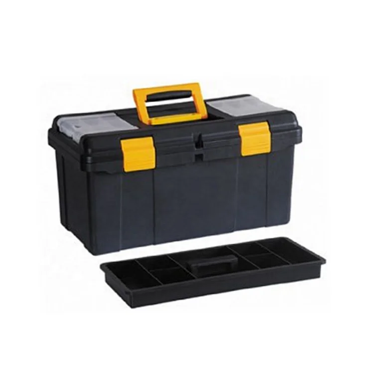 16 до 23 дюймов пластик съемный лоток делители пластик хранения инструменты коробка с сталь замок жесткий прокатки водонепроницаемый Toolbox