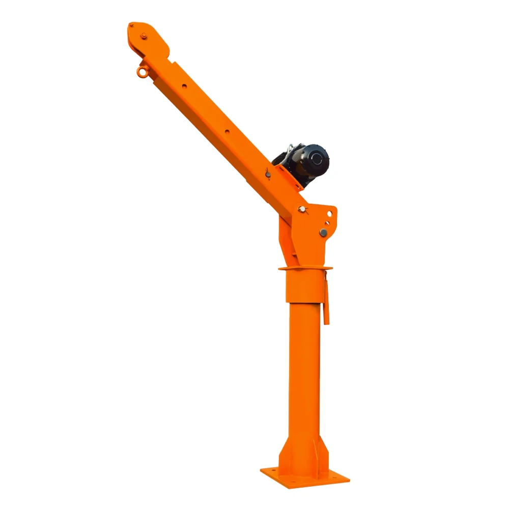 1000 kg Construction lifting crane Mini Mobile PickUp Truck Crane small truck mounted crane 100kg