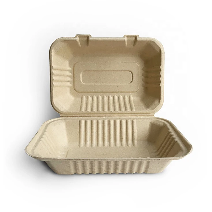 The Best Sugarcane Takeaway Lunch Boxes Fast Food Container Biodegradable Packaging Bagasse Food Container