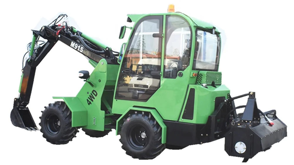 Articulated machine 1.5ton lawn mower tractor loaders