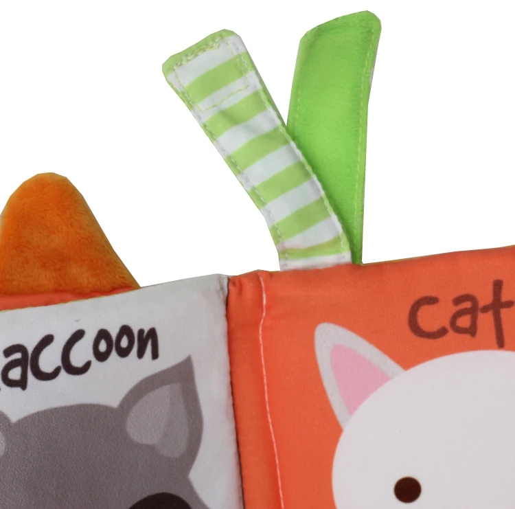 best gifts newborn Early educational fabric toys washable children toddler soft baby cloth book with crinkle paper