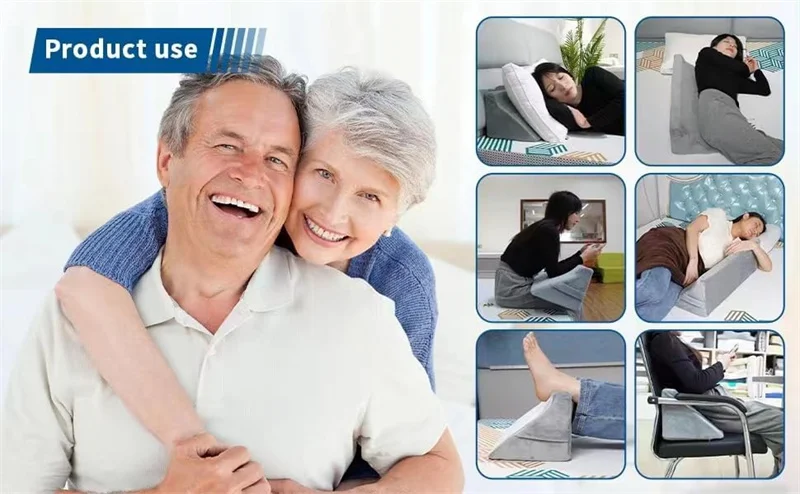 Side Sleeping Pressure Ulcer Bedsore Turning Wedge Pillow Positioning Medical Pillow for Elderly