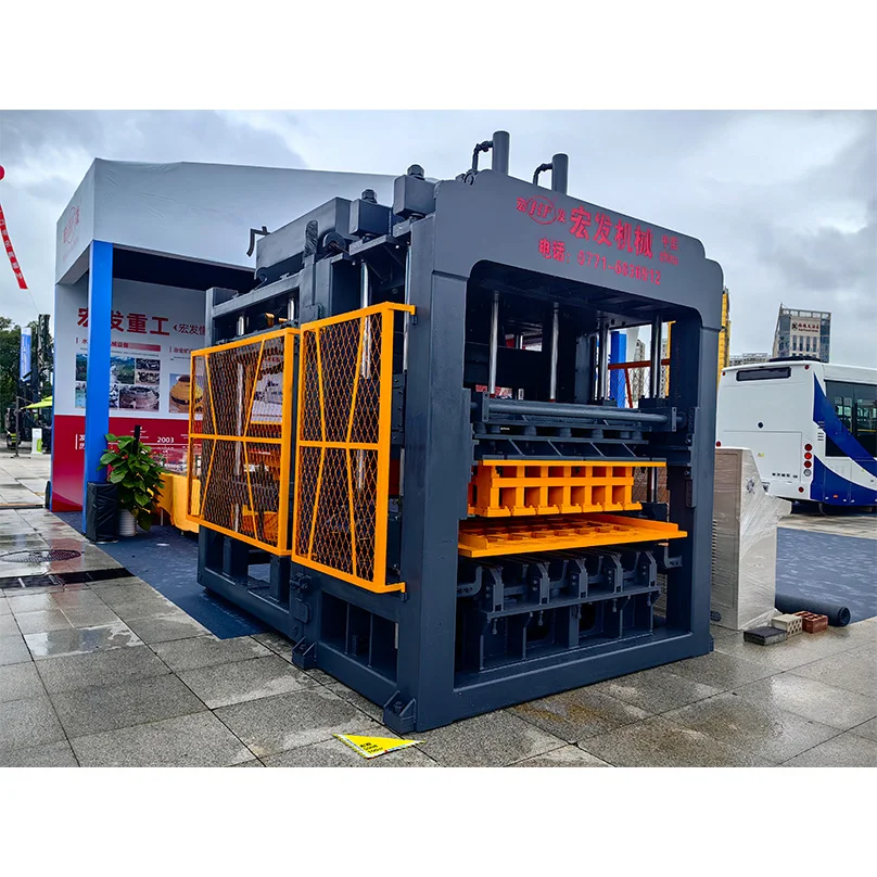 High Quality Concrete Hollow Block Machine Automatic Machine Make Solid Cement Brick Interlocking Paving Brick Tile Factory