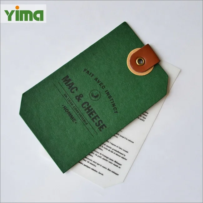 Best clothing label maker offer different hang tag shapes 2024 fashion label made by craft China factory wholesale