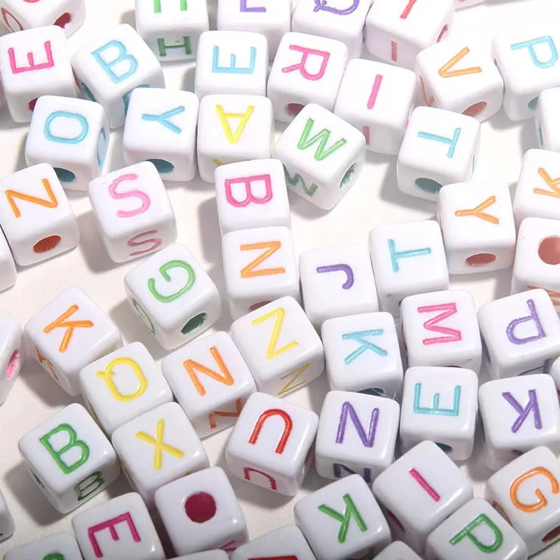 550pcs Super Large 10mm Acrylic Alphabet letter Beads Colorful Loose Beads for DIY Jewelry Making Bracelets Necklaces Bags Chain