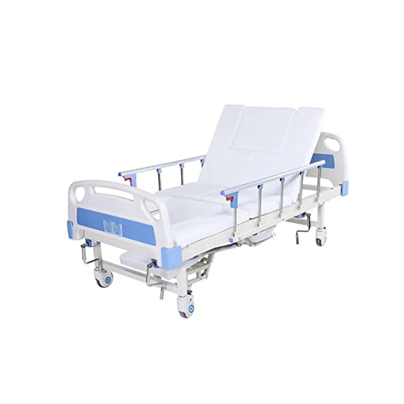 Hospital multifunctional manual adjustable nursing bed