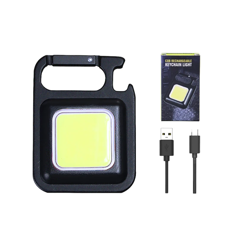 ale MiniO CWholesB Keychain Light Rechargeable Small LED Flashlight 800 Lumen Portable 4 Light Modes Pocket with Folding Bracket