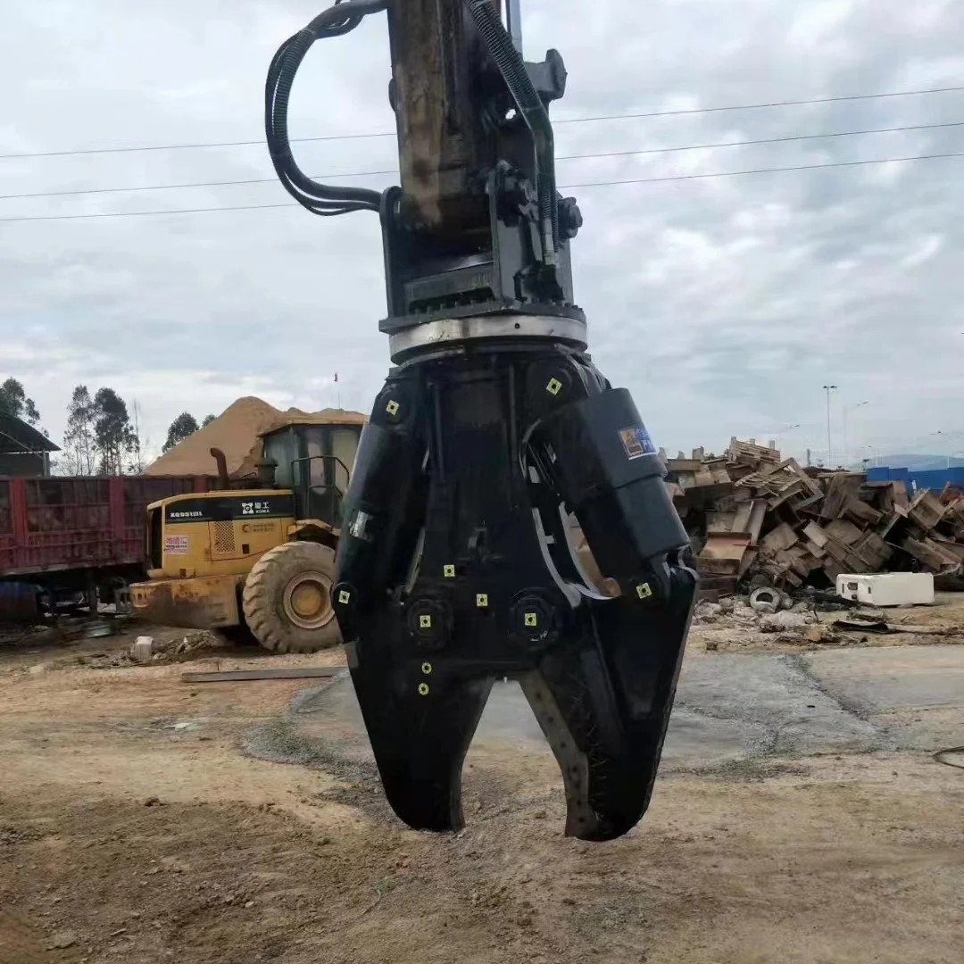Beam breaking bite pliers excavator double cylinder hydraulic crushing shears multi-purpose demolition of buildings