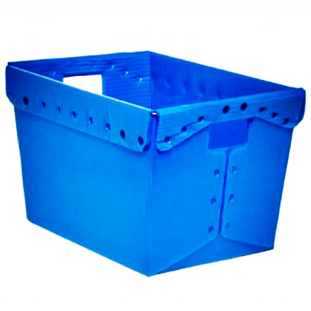 Industrial Widely Used Stackable Antistatic Pp Hollow Corrugated Plastic Coroplast Logistic Crate