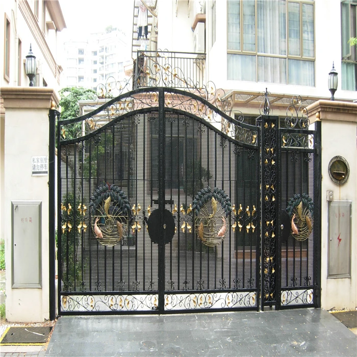 Steel sliding gate supplier driveway gate pictures of wrought iron gates