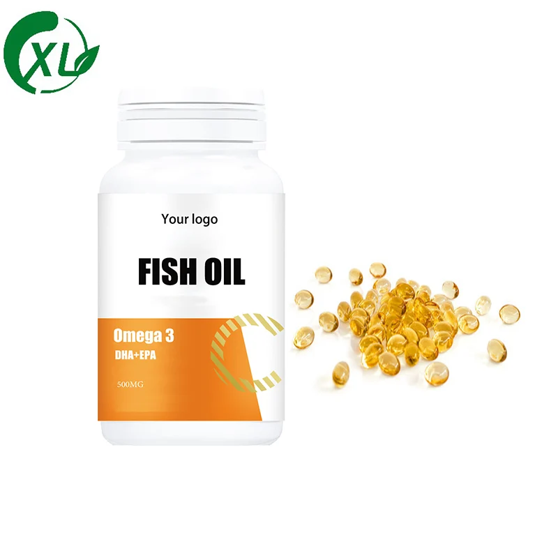 Fish Oil Softgels Custom Label Factory High Quality Bulk Omega 3 500mg/1000mg Fish Oil Capsules