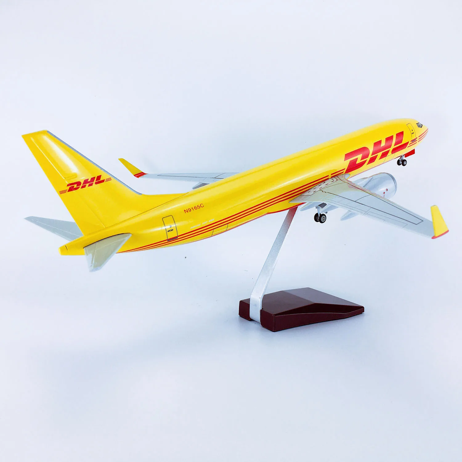 1/80 Scale 47cm DHL Airlines Boeing 737-800 Plane Diecast Resin Airplane Model with landing gear