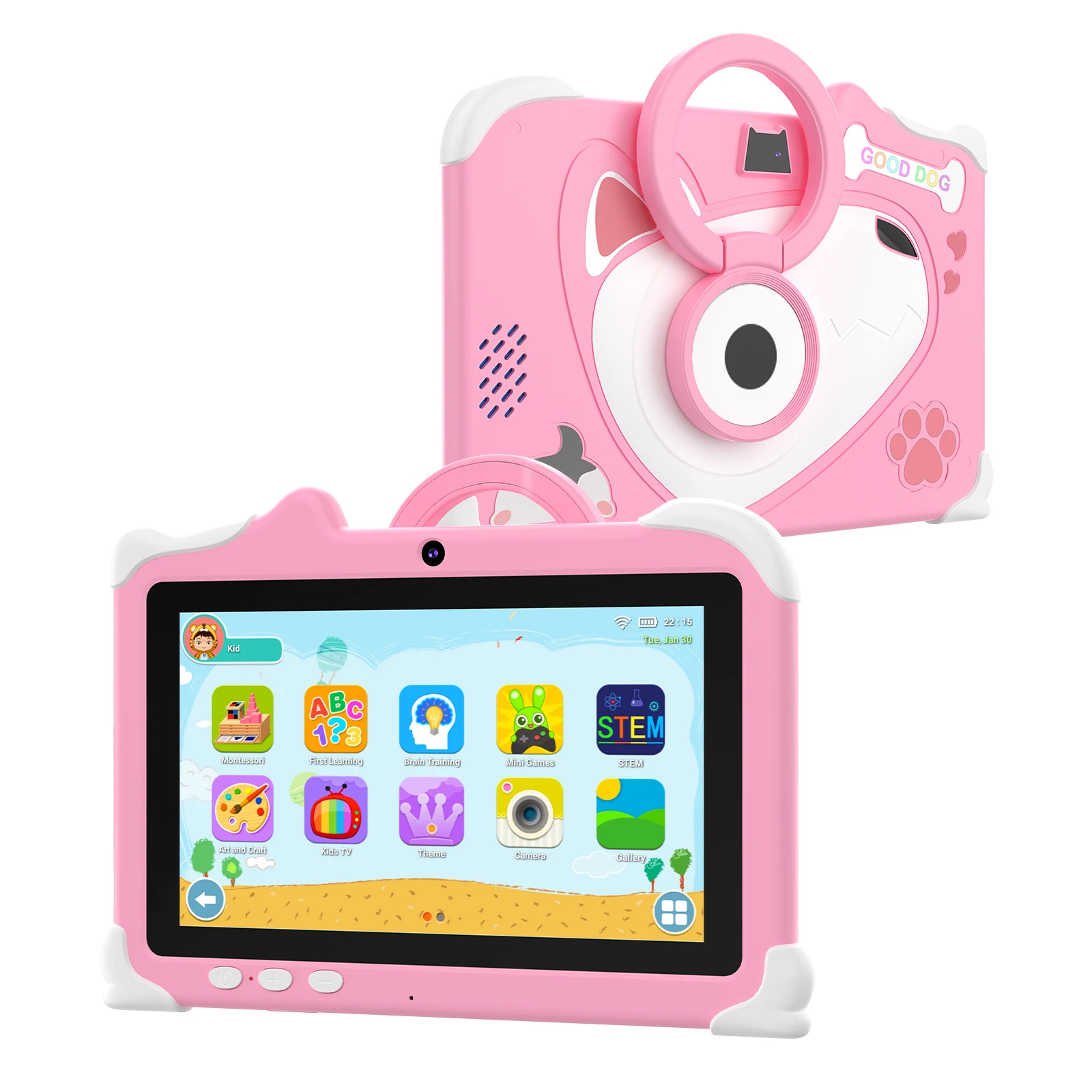 New 7 Inch Android Tablet Wifi TF Slot Children Learning Tablet Software For Kids Gaming Educational Tablet PC