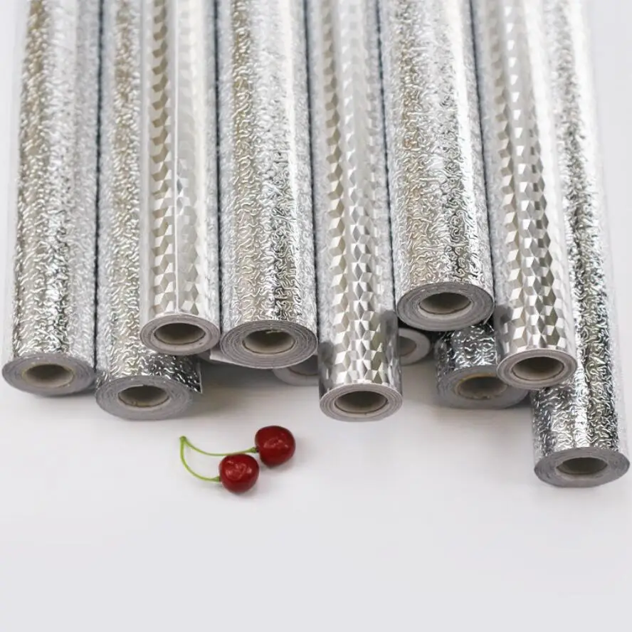 0.61*5m Aluminum Foil Paper Self Adhesive Wallpaper Popular Using for the Kitchen Equipments and Furniture 3002S