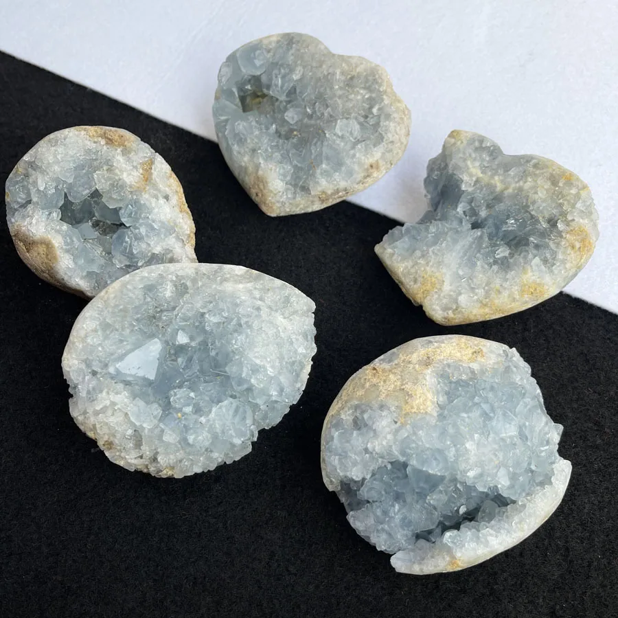 Wholesale High Quality Natural Raw Healing Stones Crystal Celestite Geodes Blue Celestite Cluster