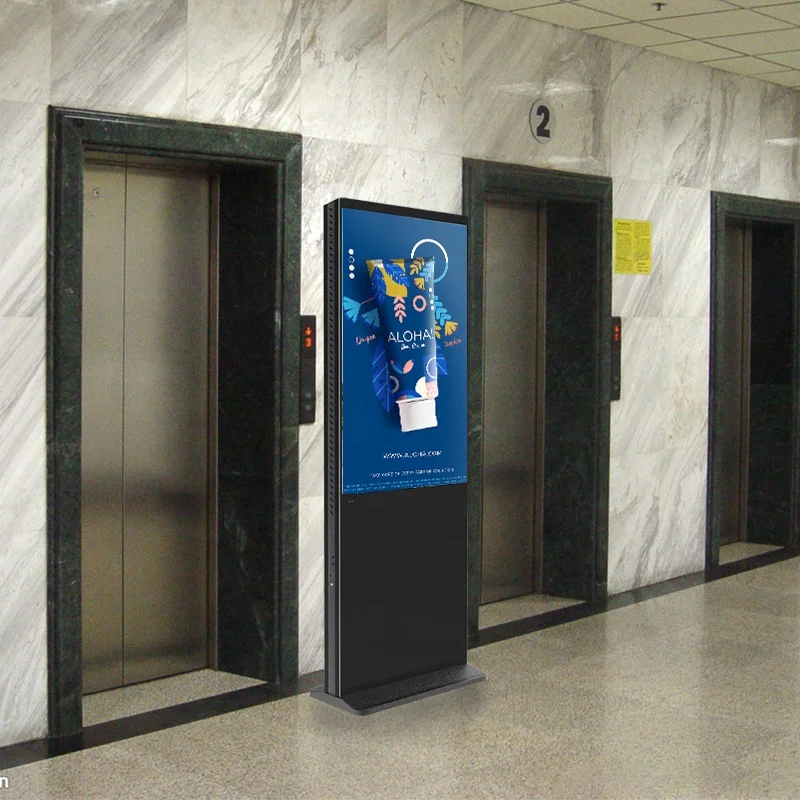 Double Side Interactive Lcd Digital Signage and Displays Totem Kiosk Display Monitor Advertising Player Double Screen