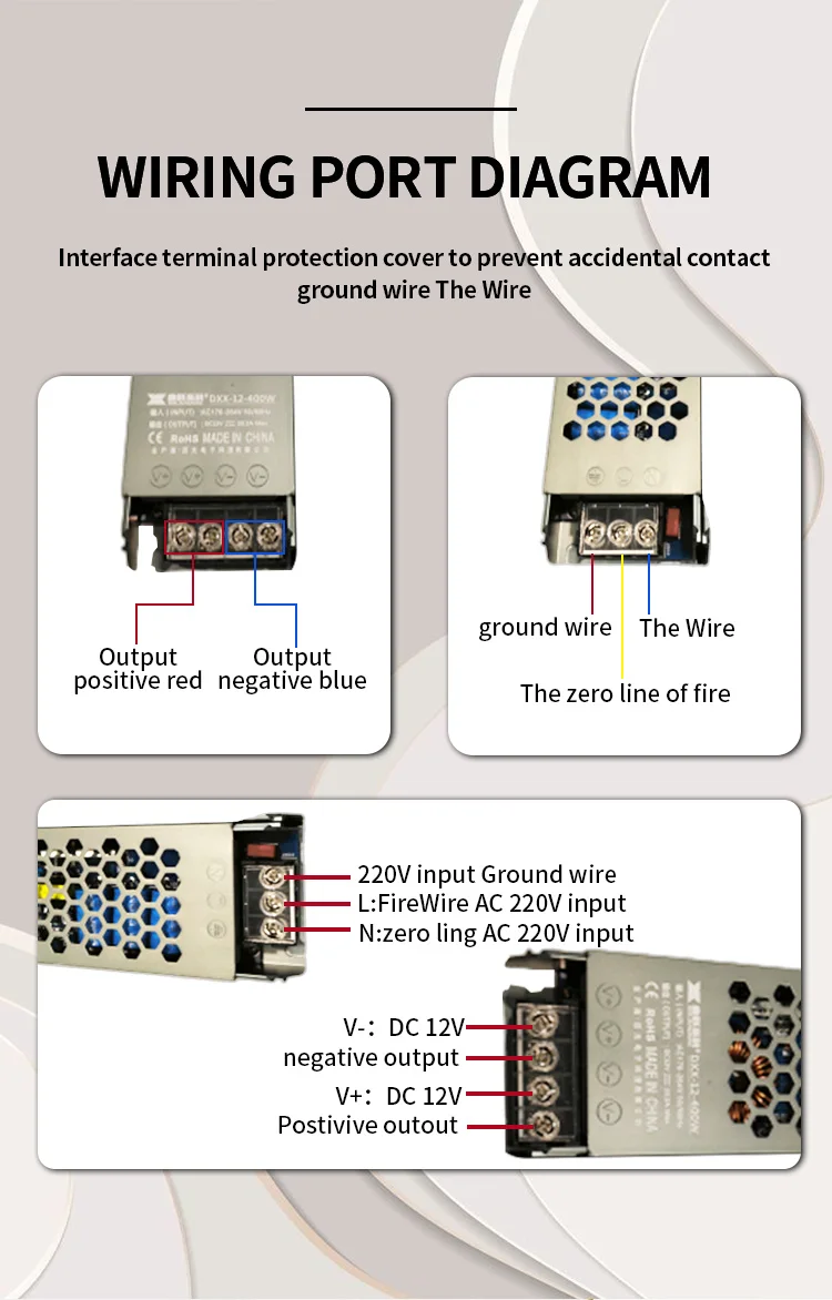 Switching Power Supply IP20 60W 75W 100W 120W 150W 200W 250W 360W ac to dc 12V 24V LED Driver Power Supply