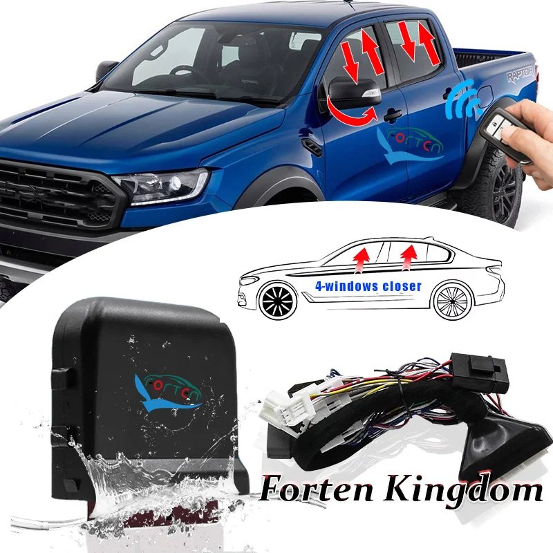 Car Automatic Window Close Kits For Ranger Raptor Auto Window Closer Module Mirror Fold Car Power Remote Key Start Electronics