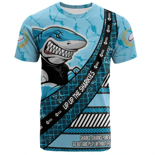 Summer Cronulla Sutherland Sharks T Shirt Manufacture Customized Naidoc Torres Strait With Aboriginal Inspired Culture Shirt
