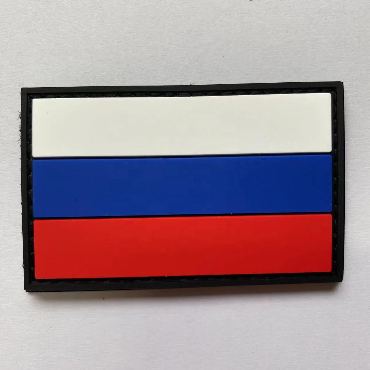 PVC Russia Flag Patch Russia Flags PVC Hook and Loop Fastener Patches Russians Flags Tactical Patch